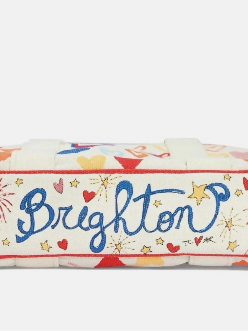 BRIGHTON  Heart Print Canvas Tote Bag‎ in Multi-Color